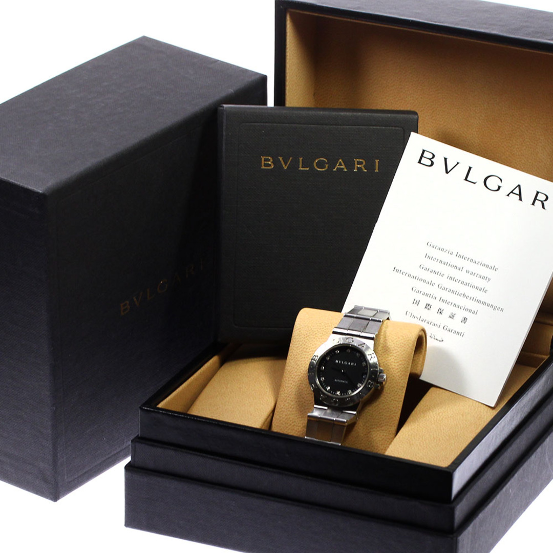 ★箱・保証書付き【BVLGARI】ブルガリ ディアゴノ 11Pダイヤ デイト LCV29S 自動巻き レディース_720381【ev20】