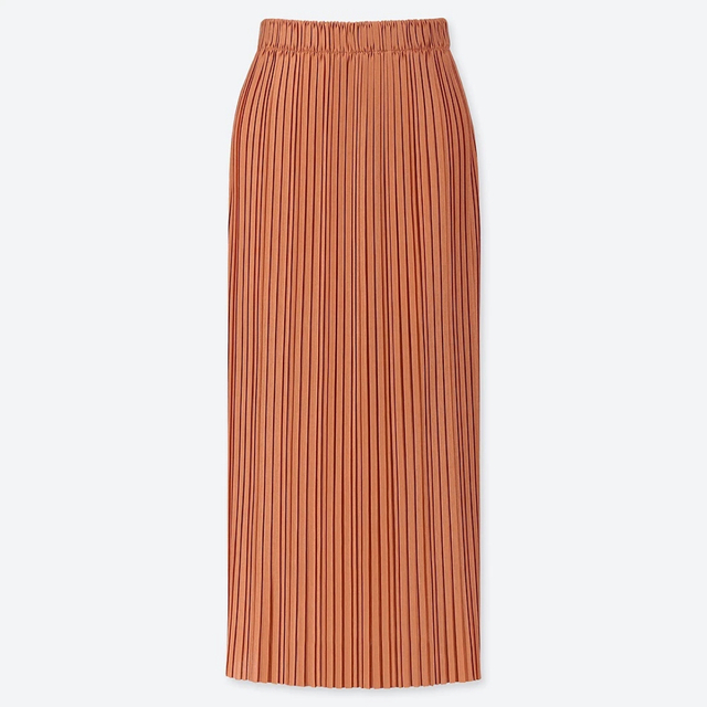 UNIQLO(ユニクロ)のUNIQLO ランダムプリーツロングスカート　Mサイズ レディースのスカート(ロングスカート)の商品写真
