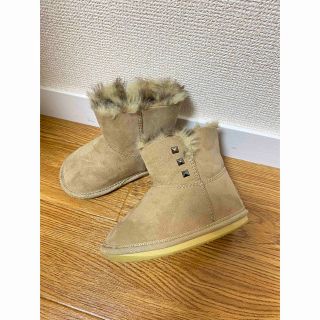 ハッカキッズ(hakka kids)のハッカキッズ　ムートンブーツ　14cm ベージュ(ブーツ)