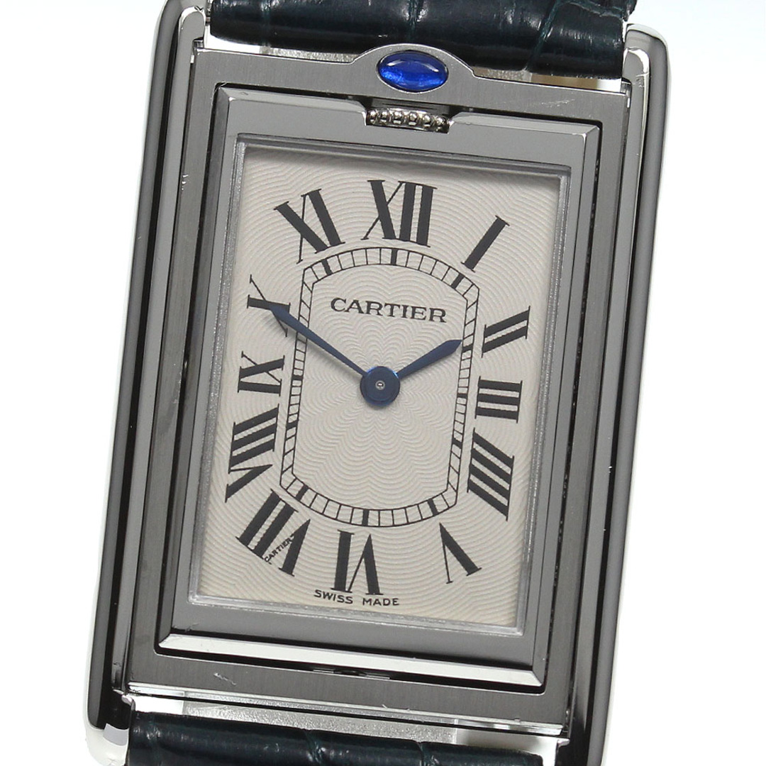 カルティエ CARTIER W1011358 タンクバスキュラント 手巻き メンズ メーカーOH済_702687約25mmベルトサイズ