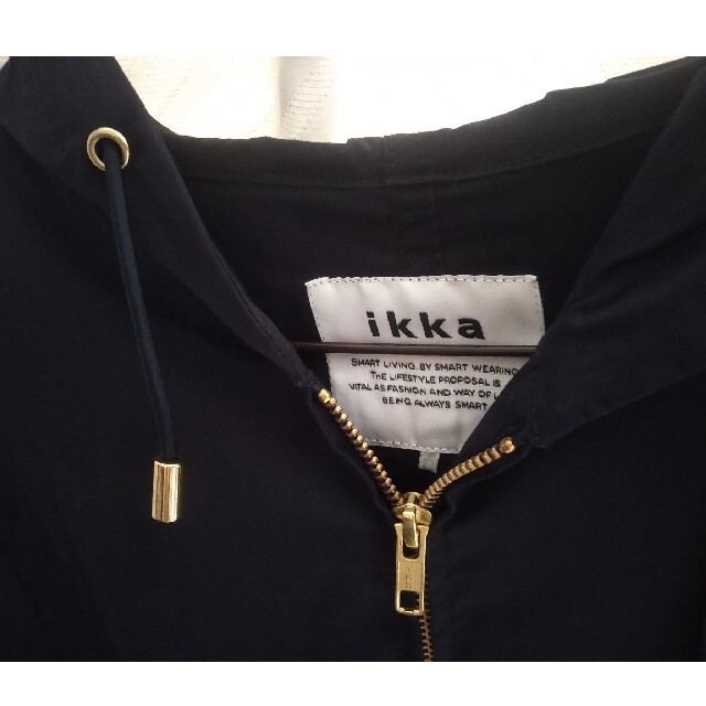 ikka(イッカ)のikka ロング　パーカー　コート　軽量 レディースのジャケット/アウター(ロングコート)の商品写真