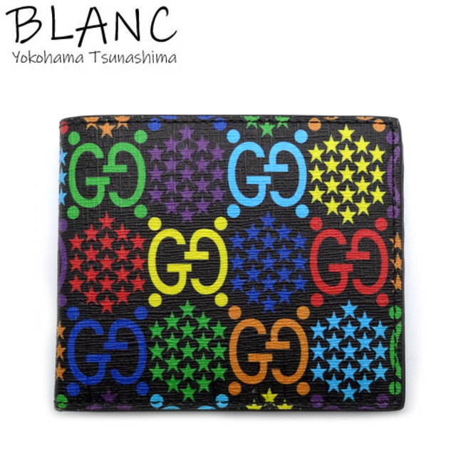 Gucci(グッチ)のグッチ GG サイケデリック 二つ折り札入れ ウォレット レザー 601089 メンズのファッション小物(折り財布)の商品写真