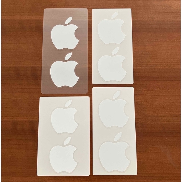 Apple(アップル)のApple 純正りんごステッカー　ホワイト(8枚セット) スマホ/家電/カメラのスマホアクセサリー(その他)の商品写真
