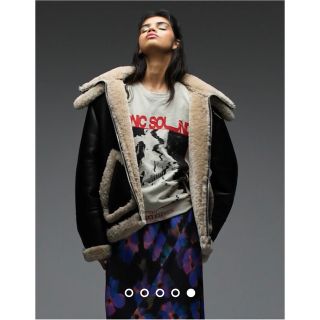 トップショップ(TOPSHOP)のTOPSHOP オーバーサイズムートンファージャケット(ムートンコート)