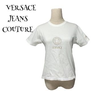 ヴェルサーチ(VERSACE)のVERSACE JEANS COUTURE ☆ Tシャツ 刺繍ロゴ(Tシャツ(半袖/袖なし))