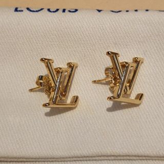 高級感溢れるキラッと輝くLVロゴ♡】ルイヴィトン ピアス (Louis