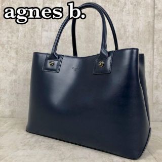 美品 アニエスベーボヤージュ agnes b ✨ ハンドバッグ レザー 自立 黒