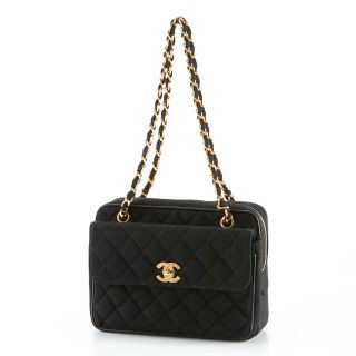 シャネル(CHANEL)のシャネル CHANEL 前フラップコットンチェーンショルダーバッグ(ショルダーバッグ)