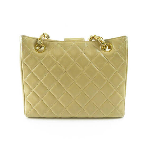 165cm横CHANEL シャネル ヴィンテージシャネル チェーンショルダーバッグ ベージュ ゴールド金具 マトラッセ AY2805W