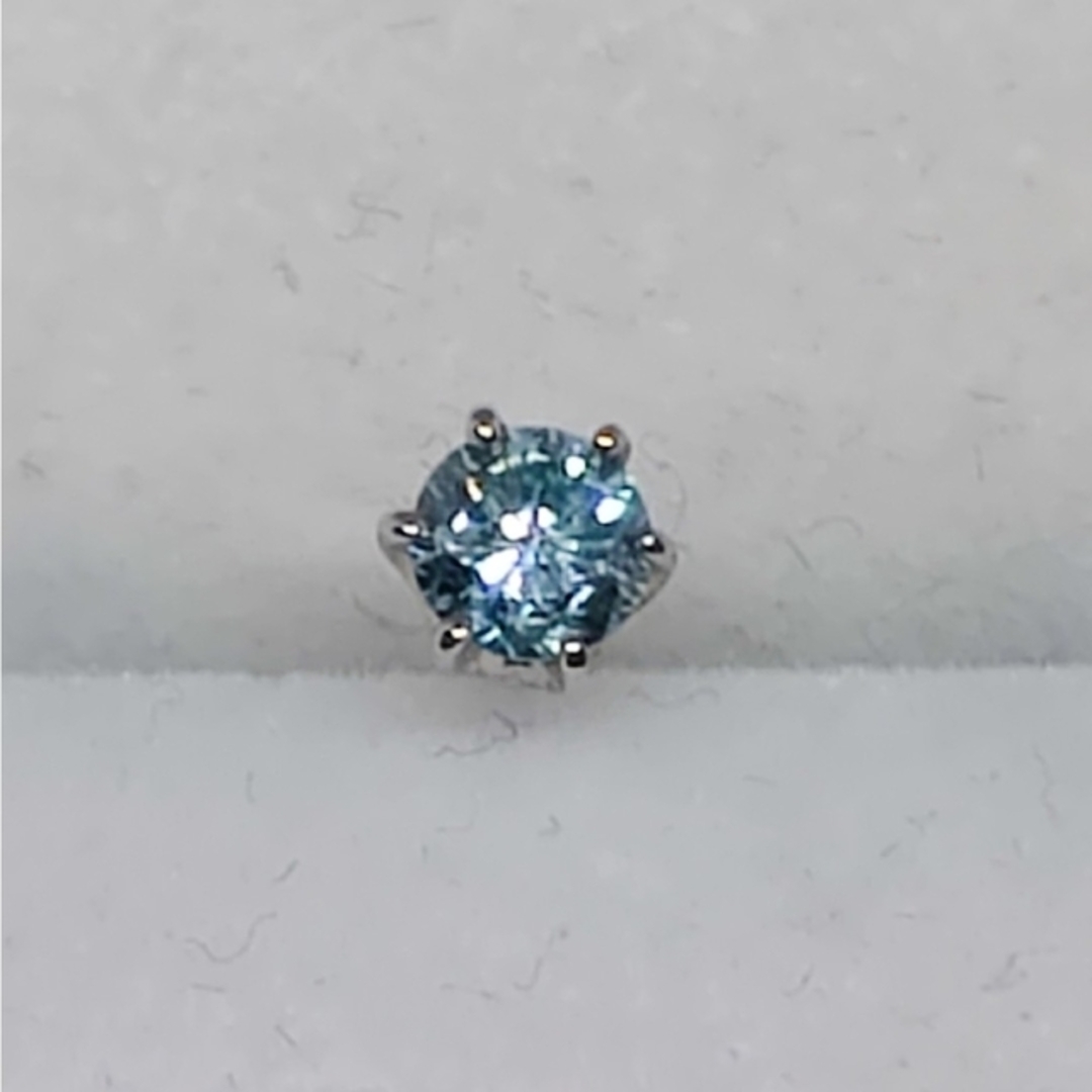 Pt900 アイスブルーダイヤモンドピアス 0.19ct(片耳)お値引き対象外アクセサリー