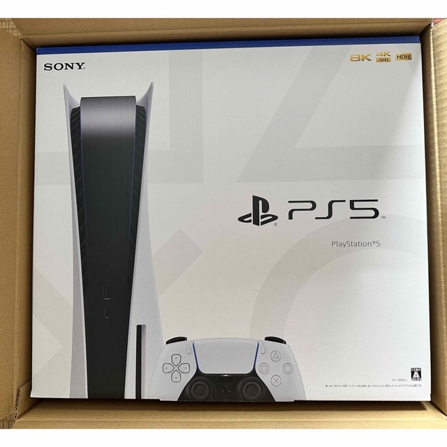 PlayStation(プレイステーション)の【新品・未開封】PS5 本体　PlayStation5 CFI-1200A01  エンタメ/ホビーのゲームソフト/ゲーム機本体(家庭用ゲーム機本体)の商品写真