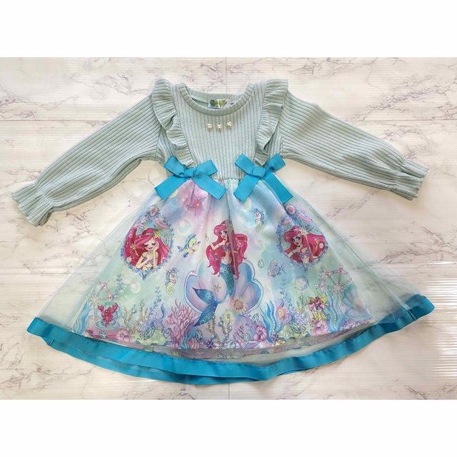 しまむら(シマムラ)のエコネコ　100 ３点セット キッズ/ベビー/マタニティのキッズ服女の子用(90cm~)(ワンピース)の商品写真