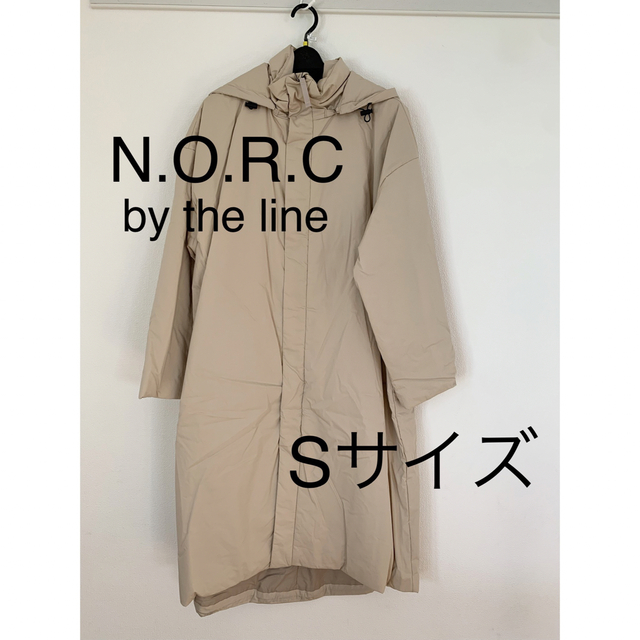 3015 N.O.R.C by thelineパティングロングコートベージュ S-