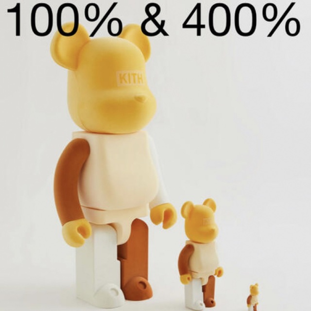 KITH ベアブリック　400% 100% 新品