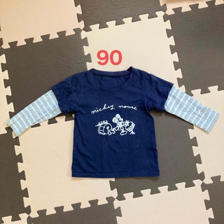 ベルメゾン(ベルメゾン)のミッキー　ロンT  長袖　90サイズ(Tシャツ/カットソー)