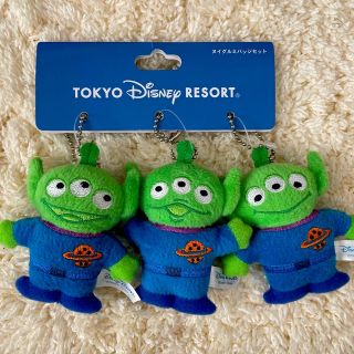 ディズニー(Disney)のぬいぐるみバッチセット リトルグリーンメン(キャラクターグッズ)