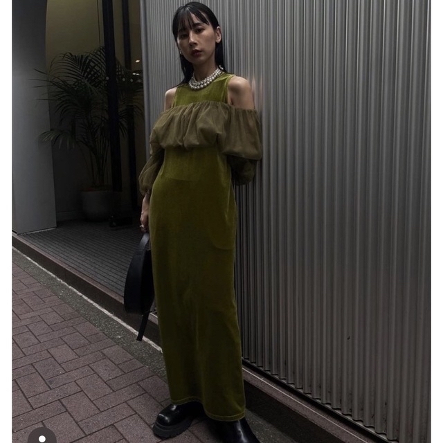 ボトムスス単品 UND MANY WAY BALLOON VEIL DRESS パープル
