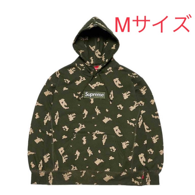 新品未着用 supreme box logo フーディ デシタルカモ Mサイズ