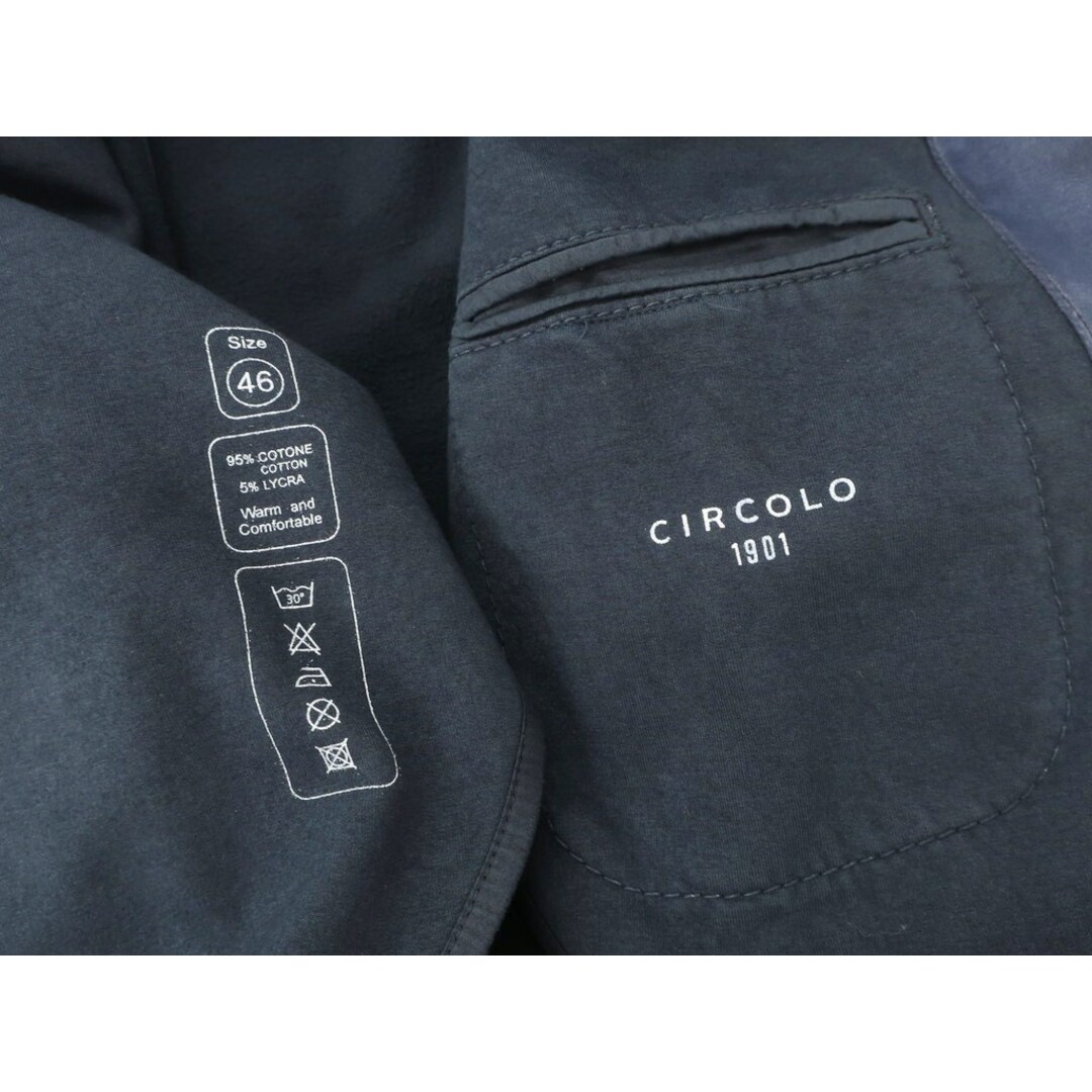 チルコロ1901 CIRCOLO 1901 コットン ジャージー 1B セットアップ スーツ【サイズ46】【メンズ】