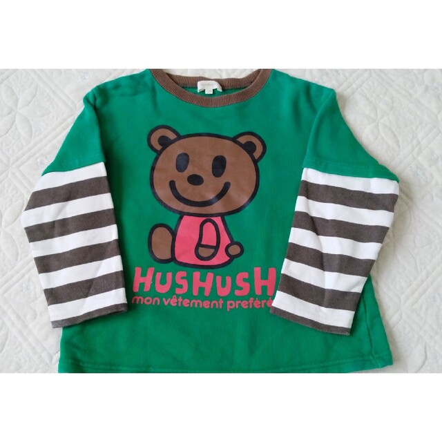 HusHush(ハッシュアッシュ)のHushHush 110センチトレーナー キッズ/ベビー/マタニティのキッズ服男の子用(90cm~)(Tシャツ/カットソー)の商品写真