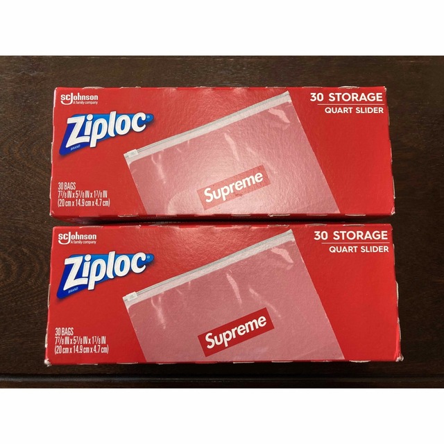 Supreme Ziploc シュプリーム ジップロック 2箱