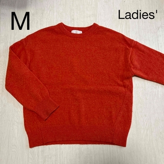ディスコート(Discoat)のDiscoat セーター ニット オレンジ 斑 杢調 M(ニット/セーター)