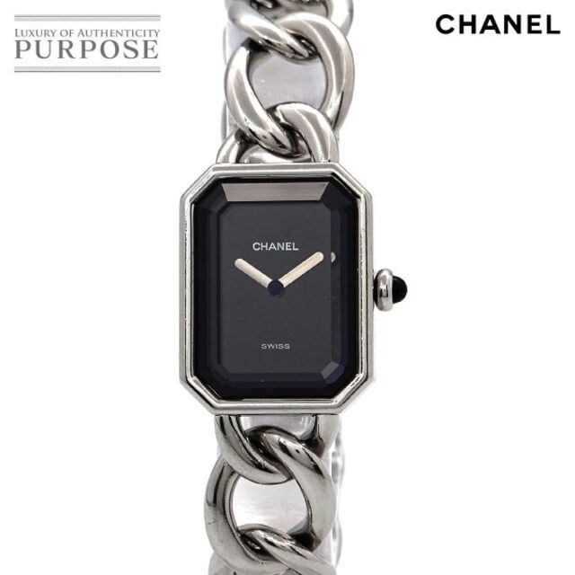 CHANEL - シャネル CHANEL プルミエール Lサイズ H0452 ヴィンテージ レディース 腕時計 ブラック 文字盤 クォーツ ウォッチ VLP 90174059