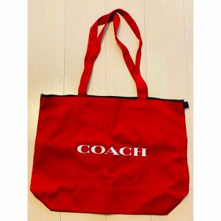 コーチ(COACH)のcoach コーチ　ビックサイズ トートバッグ　赤(トートバッグ)