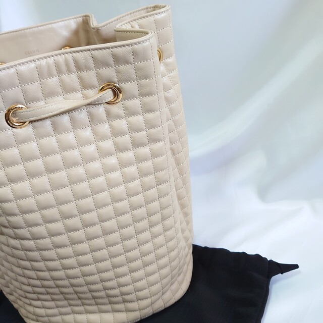 極美品 CELINE スモール バックパック ショルダーバッグ Ｃチャーム