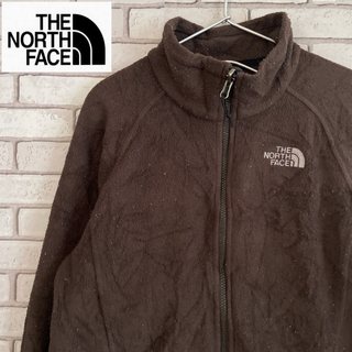 ザノースフェイス(THE NORTH FACE)の古着 THE NORTH FACE 長袖フリース フルジップ 茶色 レディースM(その他)