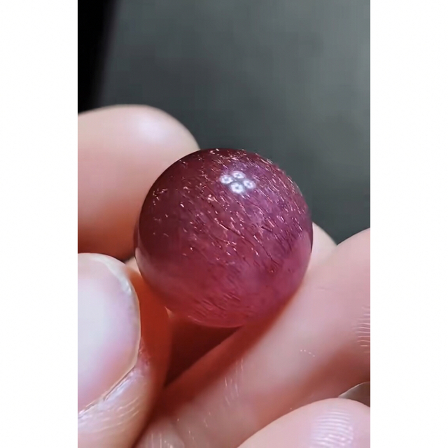 ⭐︎【高級】フラワー パープルルチル スーパーセブン 丸玉 15.7mm 2