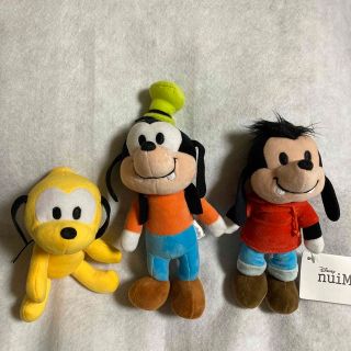 ディズニー(Disney)のディズニー　ぬいもーず　３個セット　マックス　グーフィー　プルート(ぬいぐるみ)