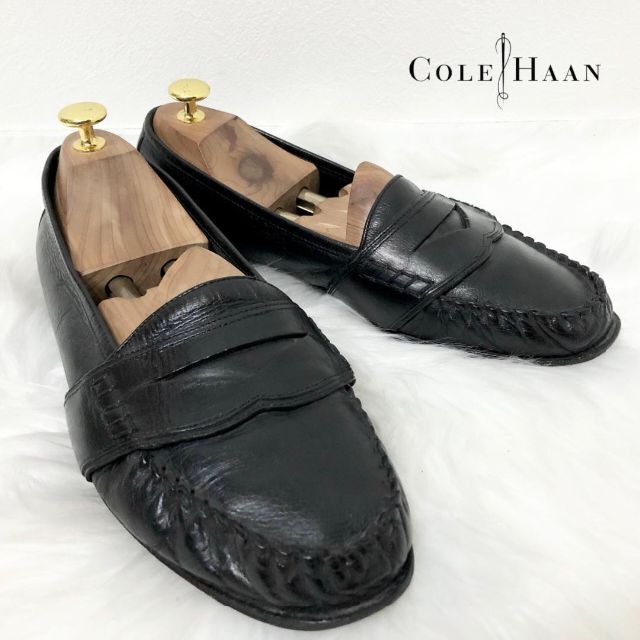 COLE HAAN コールハーン レザー スリッポン コインローファー