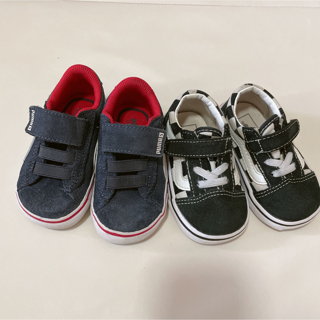 OLD SKOOL（VANS）(オールドスクール)のVANS オールドスクール　PUMA  kids ベビー　スニーカー　13cm キッズ/ベビー/マタニティのベビー靴/シューズ(~14cm)(スニーカー)の商品写真