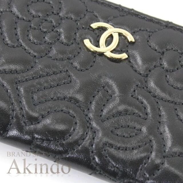 CHANEL シャネル　ラウンドファスナーコインケース　カメリア  財布