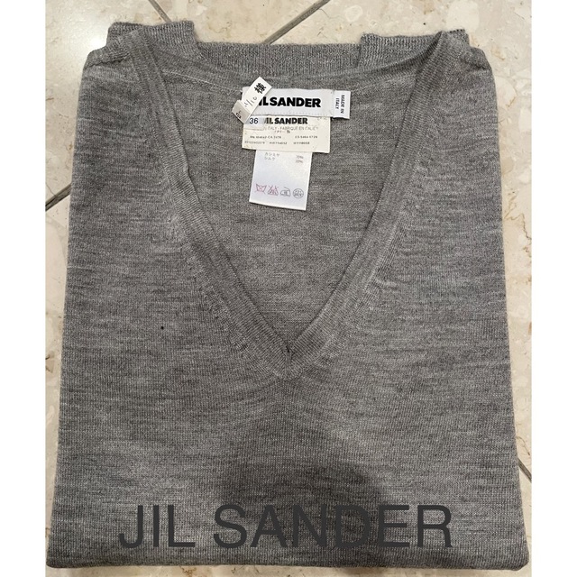 JIL SANDER カシミヤシルクニット グレー