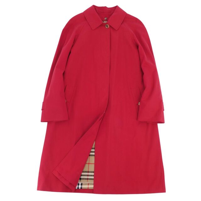 BURBERRY - 美品 Vintage バーバリー Burberrys コート ステンカラーコート バルマカーンコート レディース ライナー付き アウター 古着 40(M相当) レッド