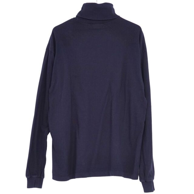 オーラリー AURALEE カットソー SEAMLESS HI NECK L/S TEE タートルネック ロングスリーブ コットン トップス メンズ 3(S相当) ネイビー