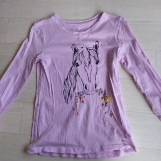 ギャップキッズ(GAP Kids)のGAP　ロンT　140　馬　お花(Tシャツ/カットソー)