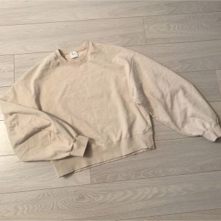 スピックアンドスパン(Spick & Span)の【セール】Spick&Span ボリュームスリーブスウェット　ライトベージュ(トレーナー/スウェット)