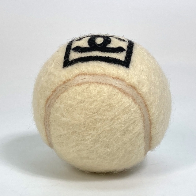 シャネル CHANEL テニスボール CC ココマーク インテリア スポーツ ボール ゴム ベージュ