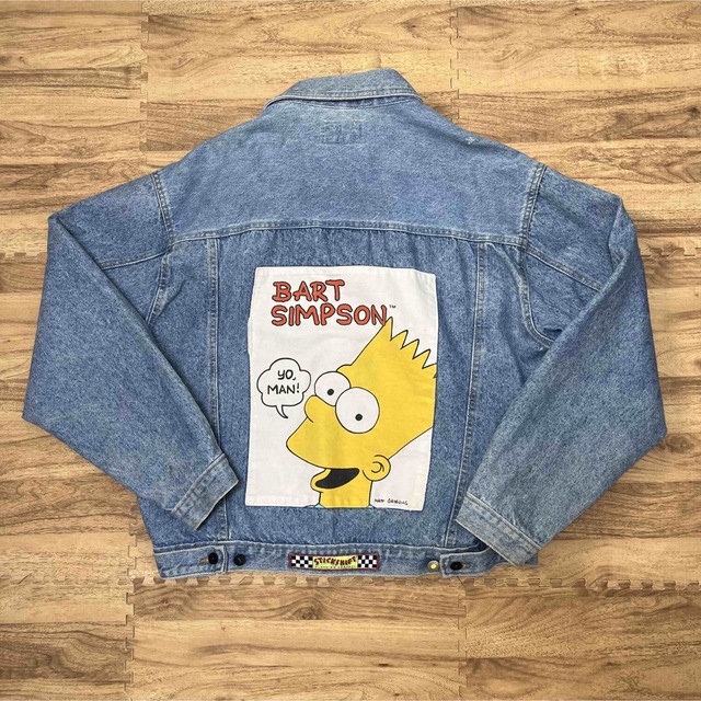 SIMPSON(シンプソン)の【超希少】ザ・シンプソンズ　ジージャン　90s ビッグプリント　SIMPSONS メンズのジャケット/アウター(Gジャン/デニムジャケット)の商品写真