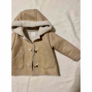 zara フェイクムートン コート キッズ