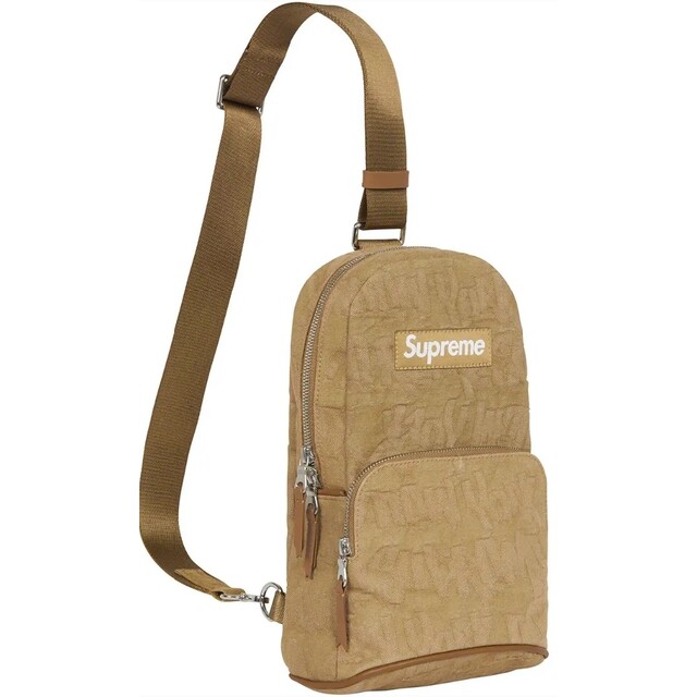 ショルダーバッグSupreme Fat Tip Jacquard Denim Sling Bag