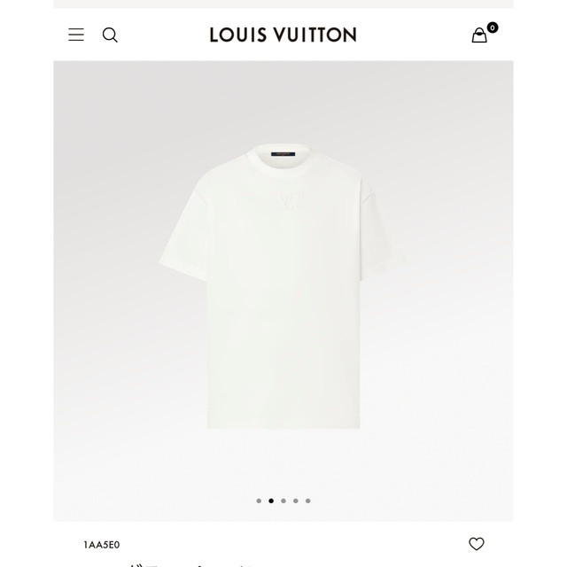 【2022春夏新作】 LOUIS VUITTON - エンボスLV Tシャツ Tシャツ/カットソー(半袖/袖なし)