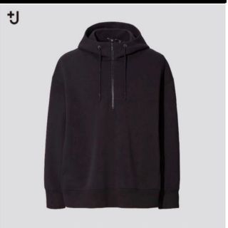 ジルサンダー(Jil Sander)の+J 　ドライスエットハーフジップパーカー(パーカー)