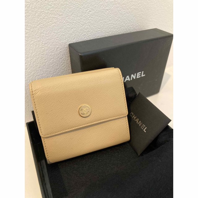 ☆美品☆CHANEL ココマーク　レザー の 二つ折り 財布 折り財布