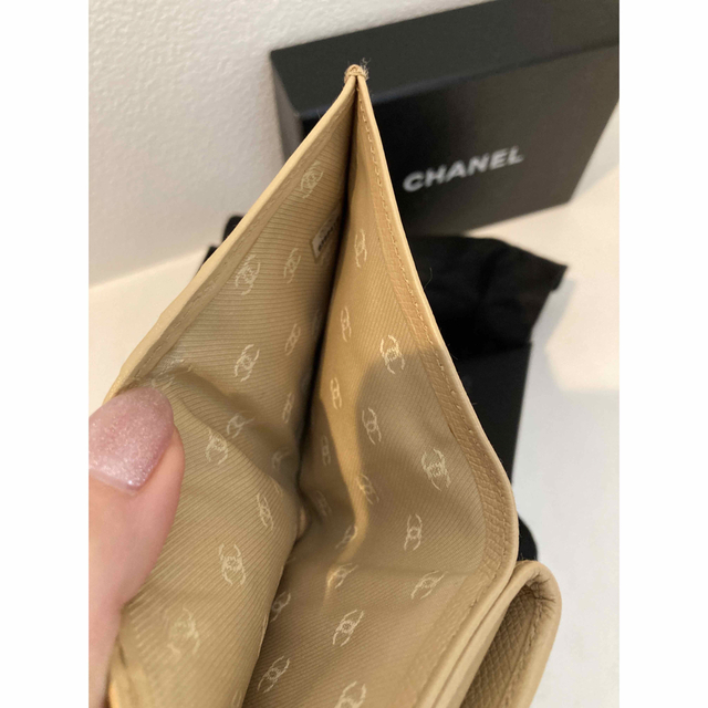 ☆美品☆CHANEL ココマーク　レザー の 二つ折り 財布 折り財布