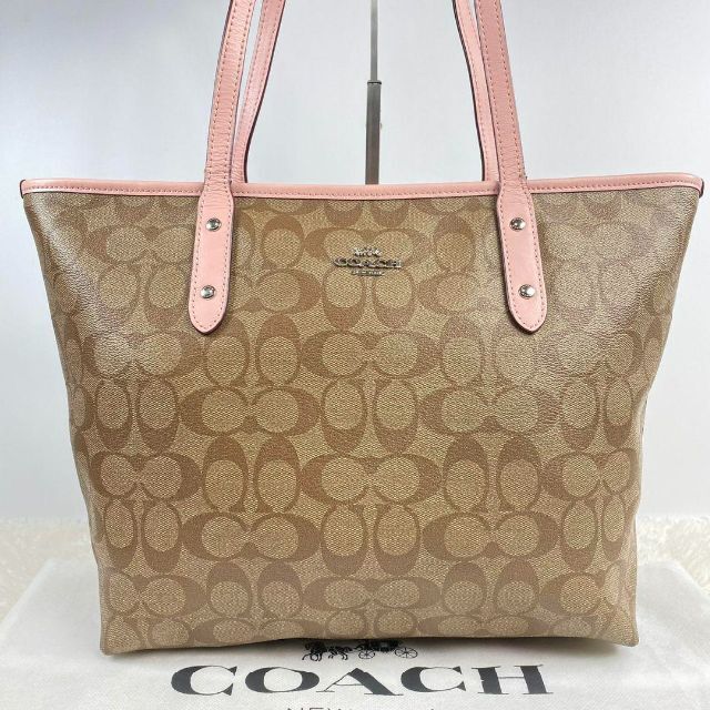 ✨美品✨COACH コーチ シグネチャー トートバッグ ベージュ-