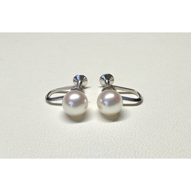 MIKIMOTO  アコヤ真珠イヤリング  WGK14ミキモト刻印あり